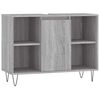 vidaXL Kopalni&scaron;ka omarica siva sonoma 80x33x60 cm inženirski les