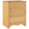 vidaXL Klubska miza Drammen Hrast 45 x 35 x 56 cm Masivno borovo les