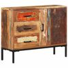 vidaXL Komoda 88x30x73 cm trden predelan les