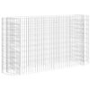 vidaXL Visoka greda gabion pocinkano železo 190x50x100 cm
