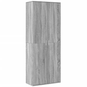 vidaXL Visoka omara siva sonoma 70x35x180 cm inženirski les