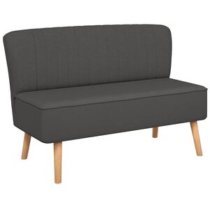 vidaXL Kavč iz blaga 117x55,5x77 cm temno siv