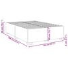 vidaXL Posteljni okvir brez vzmetnice temno zelen 140x200 cm žamet