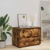 vidaXL Omarica za shranjevanje Dimljeni oreh 80 x 48 x 57 cm