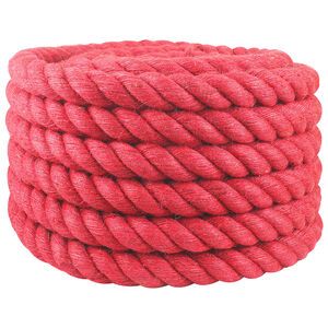 vidaXL Vrv iz jute 40 mm Rdeča 100% Tossa jute