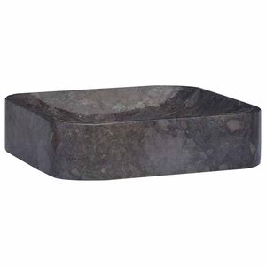 vidaXL Umivalnik črn 40x40x10 cm marmor