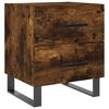 vidaXL Nočna omarica dimljeni hrast 40x35x47,5 cm inženirski les