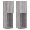 vidaXL TV omarica z LED lučkami 2 kosa siva sonoma 30,5x30x102 cm