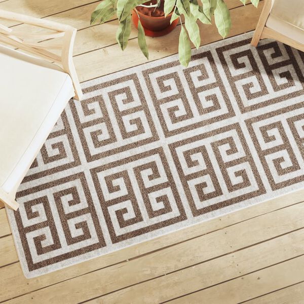 vidaXL Notranja in zunanja preproga večbarvna 80x300 cm protizdrsna