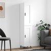 vidaXL Visoka omara bela 34,5x34x180 cm inženirski les