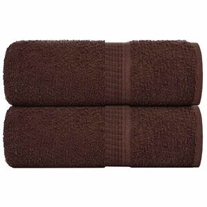 vidaXL Brisače za umivanje FROGN 2 kosa rjave 30x30 cm 360 g/m&sup2;