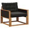 vidaXL Zunanja garnitura za sedenje Masivno akacijevo les in Textilene