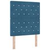 vidaXL Vzglavje Temno modra 80 cm Žamet