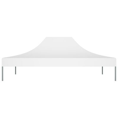 vidaXL Streha za vrtni šotor 4x3 m bela 270 g/m²