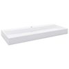 vidaXL Umivalnik 120x46x11 cm mineralna litina/marmorna litina bel