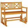 vidaXL Vrtna zibelka Naravna 110 x 59 x 97 cm Masiven les akacije