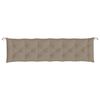 vidaXL Blazina za vrtno klop taupe 200x50x7 cm oxford tkanina