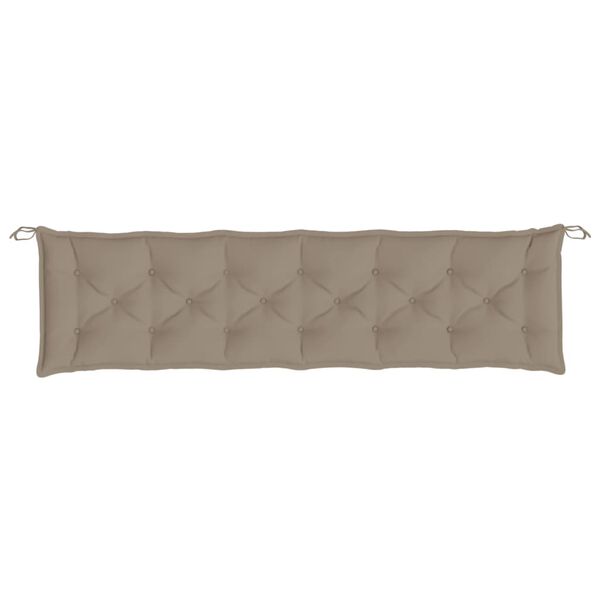 vidaXL Blazina za vrtno klop taupe 200x50x7 cm oxford tkanina