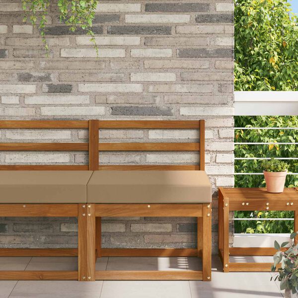 vidaXL Zunanja blazina za kavč Taupe 60 x 60 x 8 cm Poliester