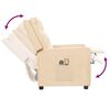 vidaXL Električni masažni stol krem blago