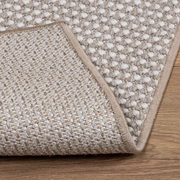 vidaXL Preproge za povr&scaron;ine LUGO Krema in taupe 170 x 120 cm Poliester