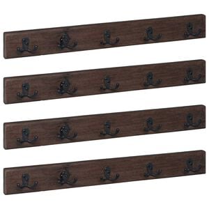 vidaXL Obe&scaron;alka Rjava 60 x 7 x 8 cm Trdna obnovljena les