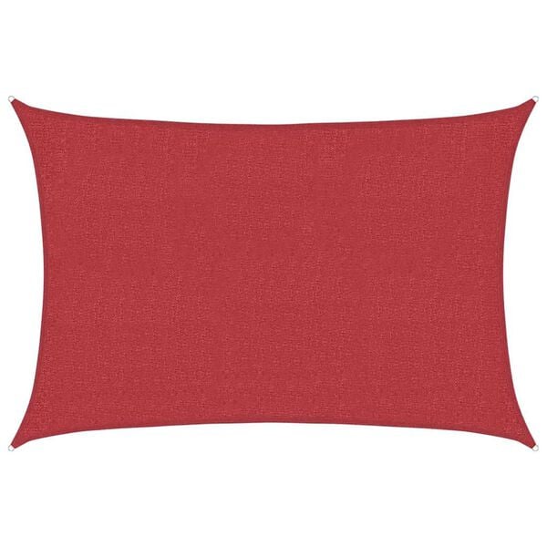 vidaXL Senčno jadro 160 g/m&sup2; rdeče 2x2,5 m HDPE