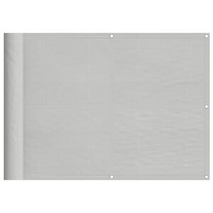 vidaXL Balkonsko platno svetlo sivo 75x300 cm 100 % poliester oxford