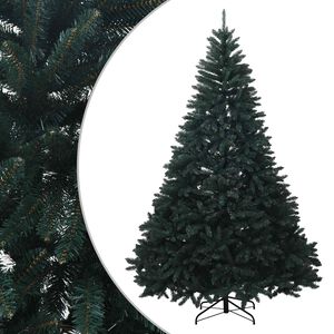 vidaXL Umetno Zložljivo Božično Drevo 300 cm PVC Temno zelena