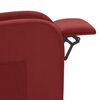 vidaXL Električni masažni stol vinsko rdeče blago