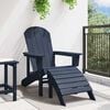 vidaXL Stol Adirondack Temno modra 82 x 74 x 92 cm HDPE