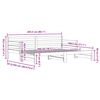 vidaXL Izvlečna dnevna postelja 80x200 cm trdna borovina