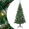 vidaXL Umjetna preddekorirana božićna jelka med 300 LED Zelena 210 cm