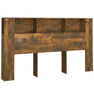 vidaXL Vzglavna omarica dimljeni hrast 180x18,5x104,5 cm