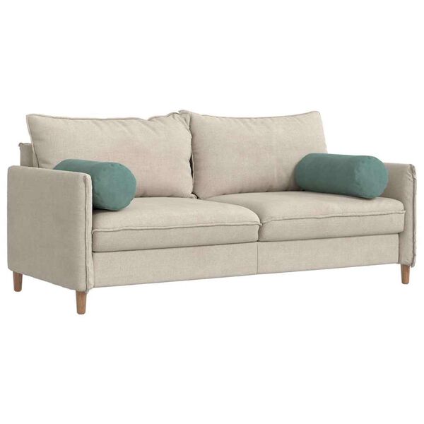 vidaXL Blazine 2 pcs Morsko zelena &Oslash; 25 x 70 cm Žametna tkanina