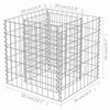 vidaXL Visoka greda gabion pocinkano jeklo 50x50x50 cm