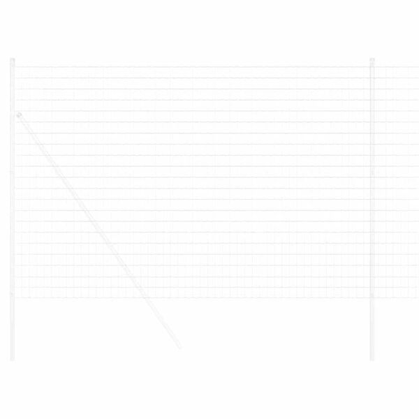 vidaXL Evropska ograja srebrna 1.6 x 10 m