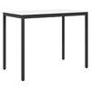 vidaXL Barska miza Bela 140 x 80 x 105 cm Masivno borovo les