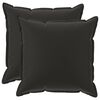 vidaXL Prevleka za blazino 2 kos HOUTEN Črna 80 x 80 cm Poliester