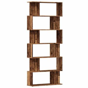 vidaXL Knjižna omara starinski les 80x24x192 cm inženirski les