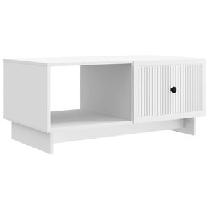 vidaXL Klubska miza Bela 90 x 50 x 40 cm Inženirski les