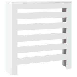 vidaXL Pokrov za radiator bel 78x20x82 cm inženirski les