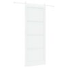 vidaXL Drsna vrata 93 x 232 cm Inženirski les Bela