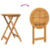 vidaXL Vrtnik Bistro Set 3 pcs Rjava Trden akacijev les