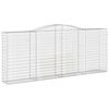 vidaXL Obokane gabion košare 5 kosov 400x50x160/180cm pocinkano železo