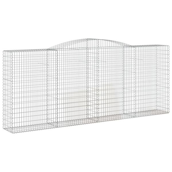 vidaXL Obokane gabion košare 5 kosov 400x50x160/180cm pocinkano železo
