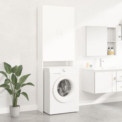 vidaXL Omara za pralni stroj bela 64x25,5x190 cm