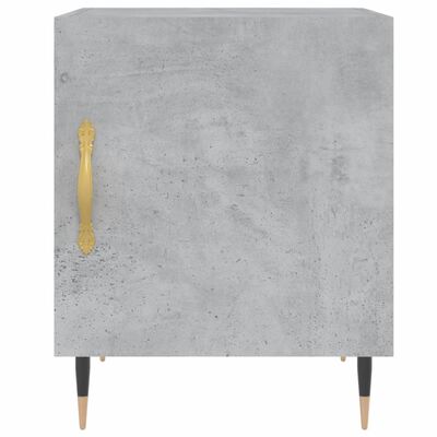 vidaXL Nočna omarica betonsko siva 40x40x50 cm inženirski les