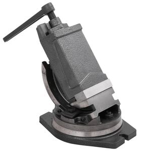 vidaXL Nagibni primež z 2 osema 100 mm