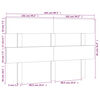 vidaXL Posteljno vzglavje 204x3x81 cm trdna borovina